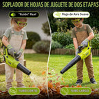 Pandapop 3 en 1 niños Podadora de césped de juguete + soplador de hojas de jardín para niños + podadora de setos de juguete
