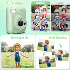 Cámara para Niños con Impresión Instantánea, 3.0" HD 32MP 1080P...