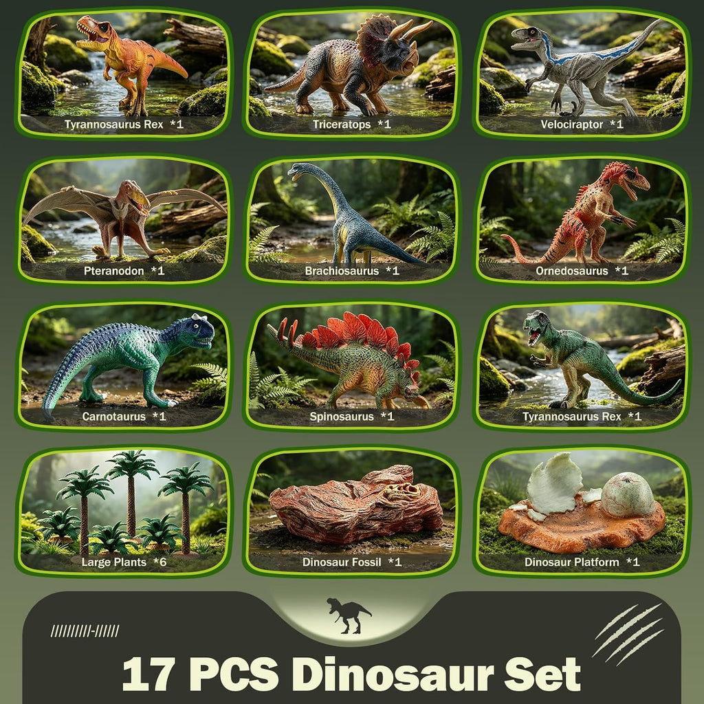 Juguetes de dinosaurio para niños, figuras de acción de dinosaurios grandes