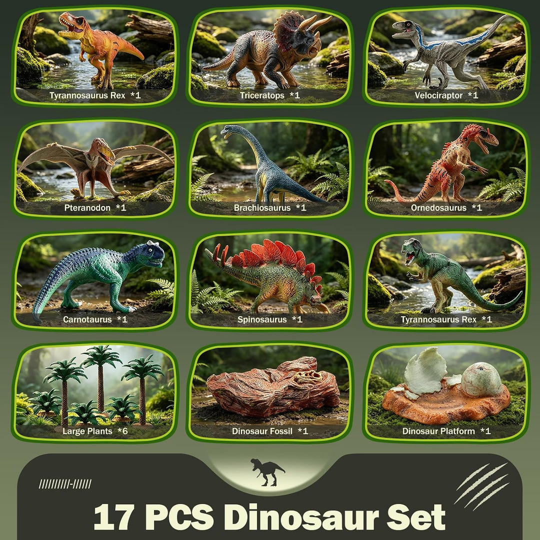 Juguetes de dinosaurios para niños Figuras de acción de dinosaurios...