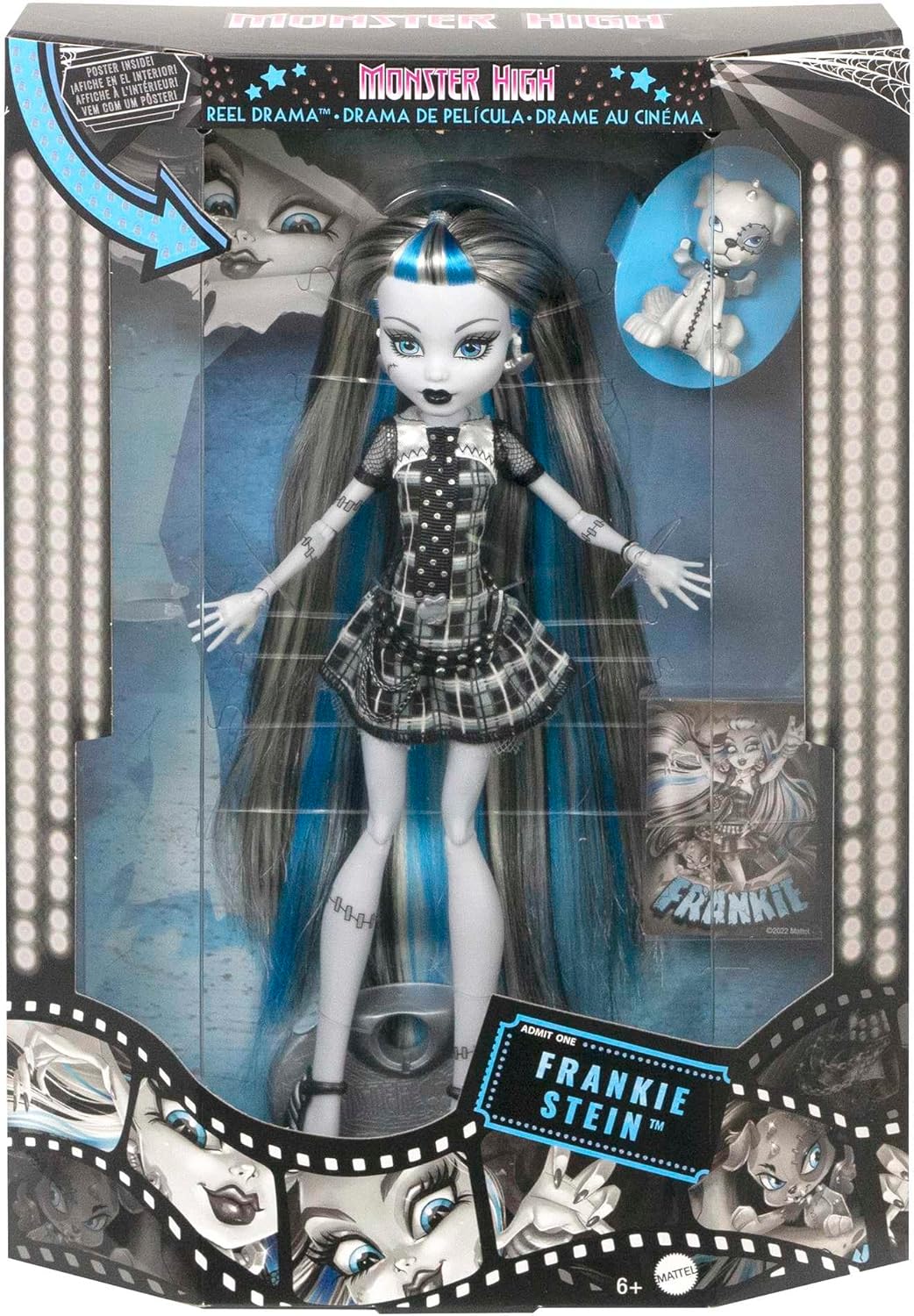 Muñeca Monster High, Frankie Stein en Blanco y Negro, Muñeca Colecc...