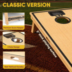 Conjunto de Tableros de Cornhole con Bolsas, Tamaño Regulado de 4x2 ft Tableros de Madera