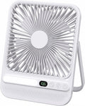 BIVBTP Ventilador de escritorio portátil de 7 pulgadas y 8000 mAh \...