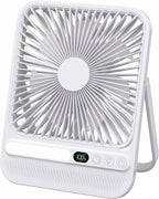 BIVBTP Ventilador de escritorio portátil de 7 pulgadas y 8000 mAh \...