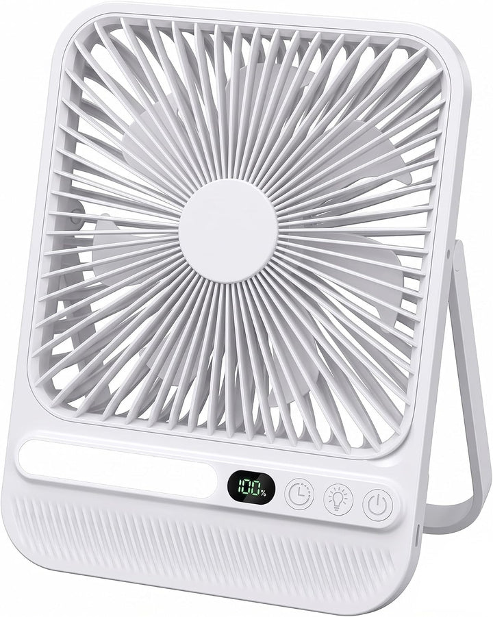 BIVBTP Ventilador de escritorio portátil de 7 pulgadas y 8000 mAh \...