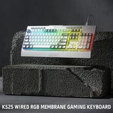 Redragon K525 teclado para juegos con luz posterior RGB, 104 teclas...