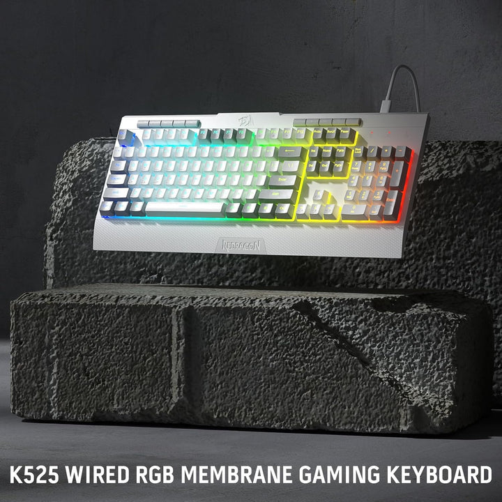Redragon K525 teclado para juegos con luz posterior RGB, 104 teclas...