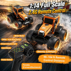 Tractor RC anfibio de granja 1:14, coche de acrobacias impermeable