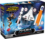 Stomp Rocket Space Collection - Lanzacohetes para niños, 3 cohetes de la NASA, juguete divertido para patio trasero y exterior, regalo para niños y niñas, juego de lanzador de espuma suave STEM que se eleva hasta 100 pies, a partir de 5 años