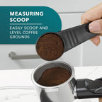 Mr. Coffee máquina al vapor de 4 tazas para preparar café expreso, capuchino y café con leche con jarra de espuma de acero inoxidable