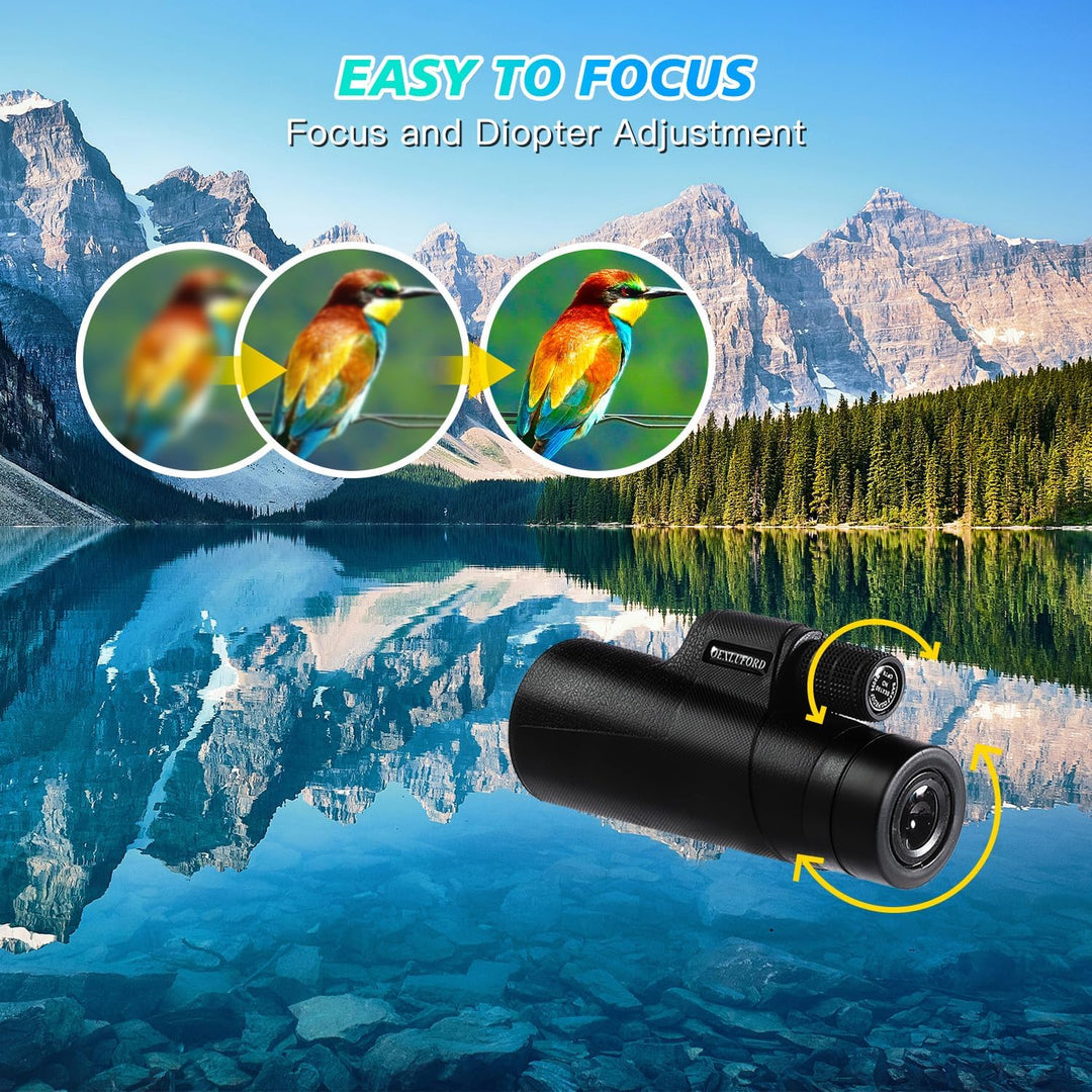 OEXLUFORD Monocular de 80 x 100 para adultos Telescopio