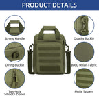 Bolsa de Mensajero Táctica ZHIERNA, Maletín Táctico para Laptop de Alta Resistencia con MOLLE, Bolso de Hombro para Hombre (Incluye Parche)
