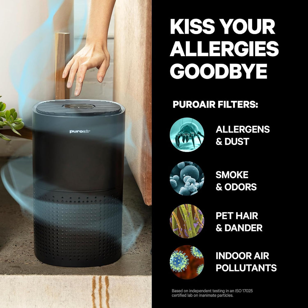 PuroAir Paquete de purificadores de aire HEPA de 240 y 400 unidades para todo el hogar, cubre hasta 4,000 pies cuadrados, filtra hasta el 99.9% de los contaminantes, humo, polen, polvo, filtro de aire