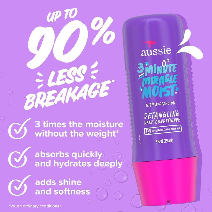 Aussie Total Miracle Paquete de Cuidado Capilar: Champú, Acondicion...