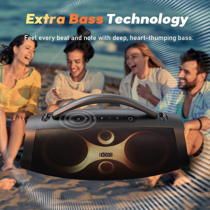DOSS Extreme Boom Pro D200 240W Peak - Altavoz para exteriores, gra...