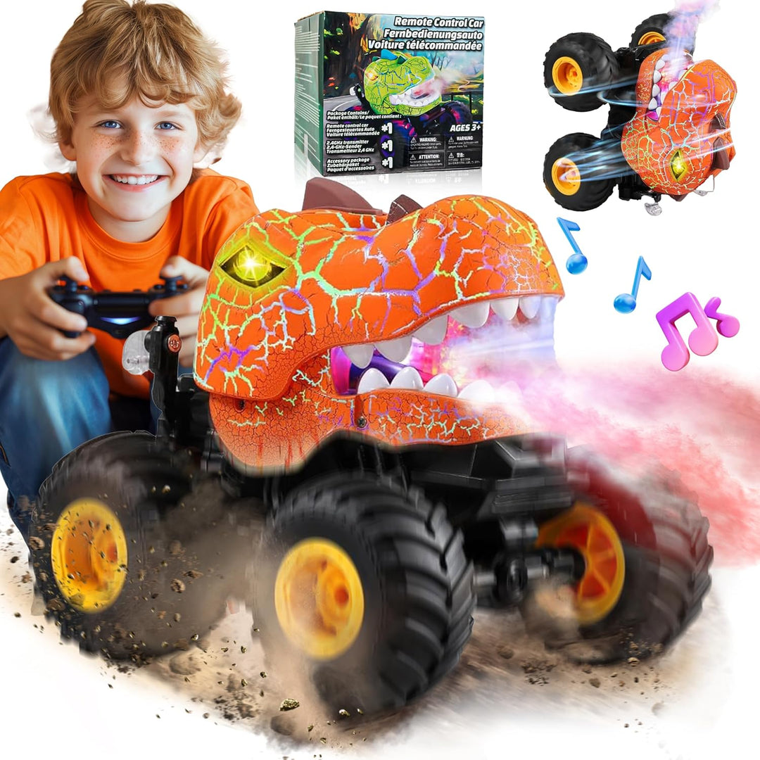 BEZGAR Monster Truck Toys - Camión monstruo de control remoto con r...