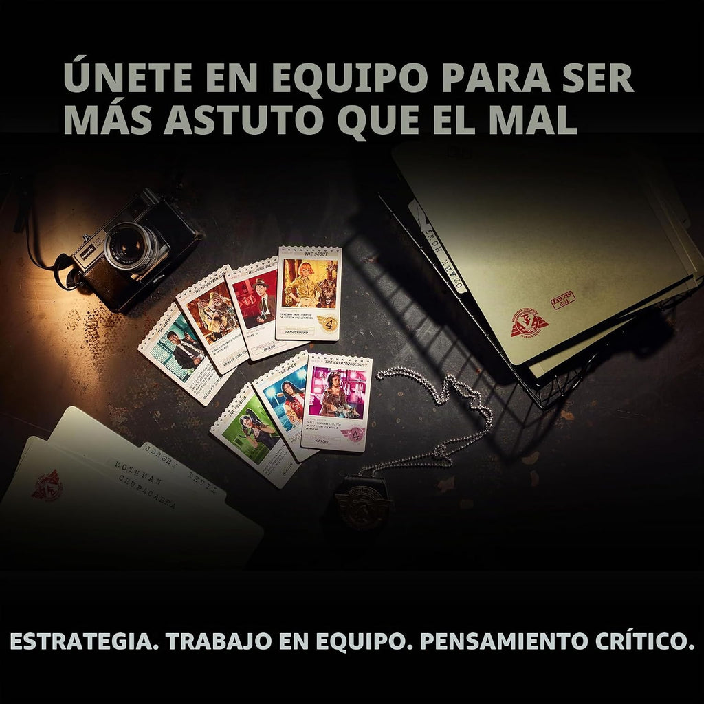 Ravensburger Horrified Games - American Monsters - Juego de mesa de estrategia - Impulsa el pensamiento crítico y el trabajo en equipo - Juego cooperativo - Desafíos únicos de monstruos - 1 a 5