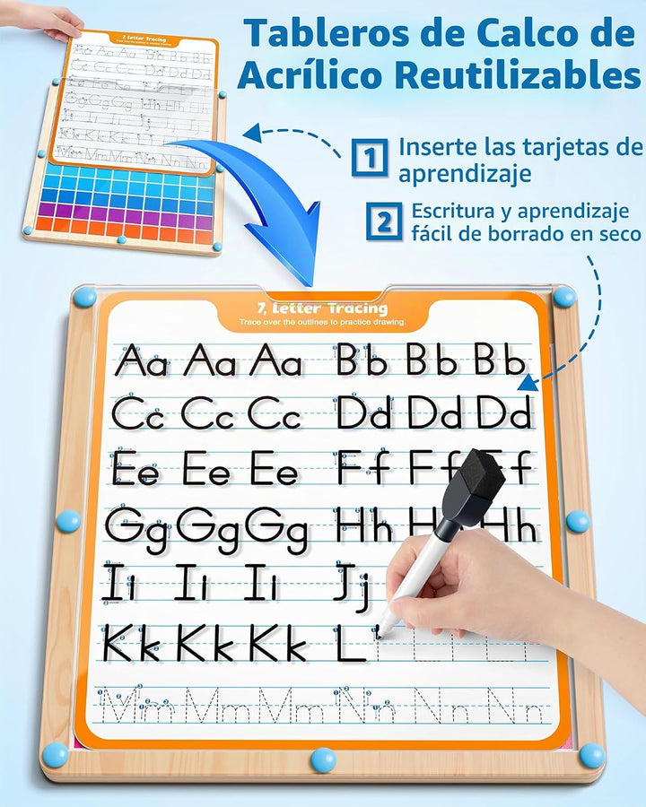 Coogam - Tabla de cien escritura a mano, manipulador de matemáticas...