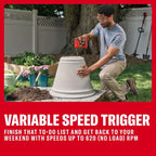 CRAFTSMAN V20 atornillador y taladro inalámbrico de 3/8 in., batería, cargador (CMCD600D1)