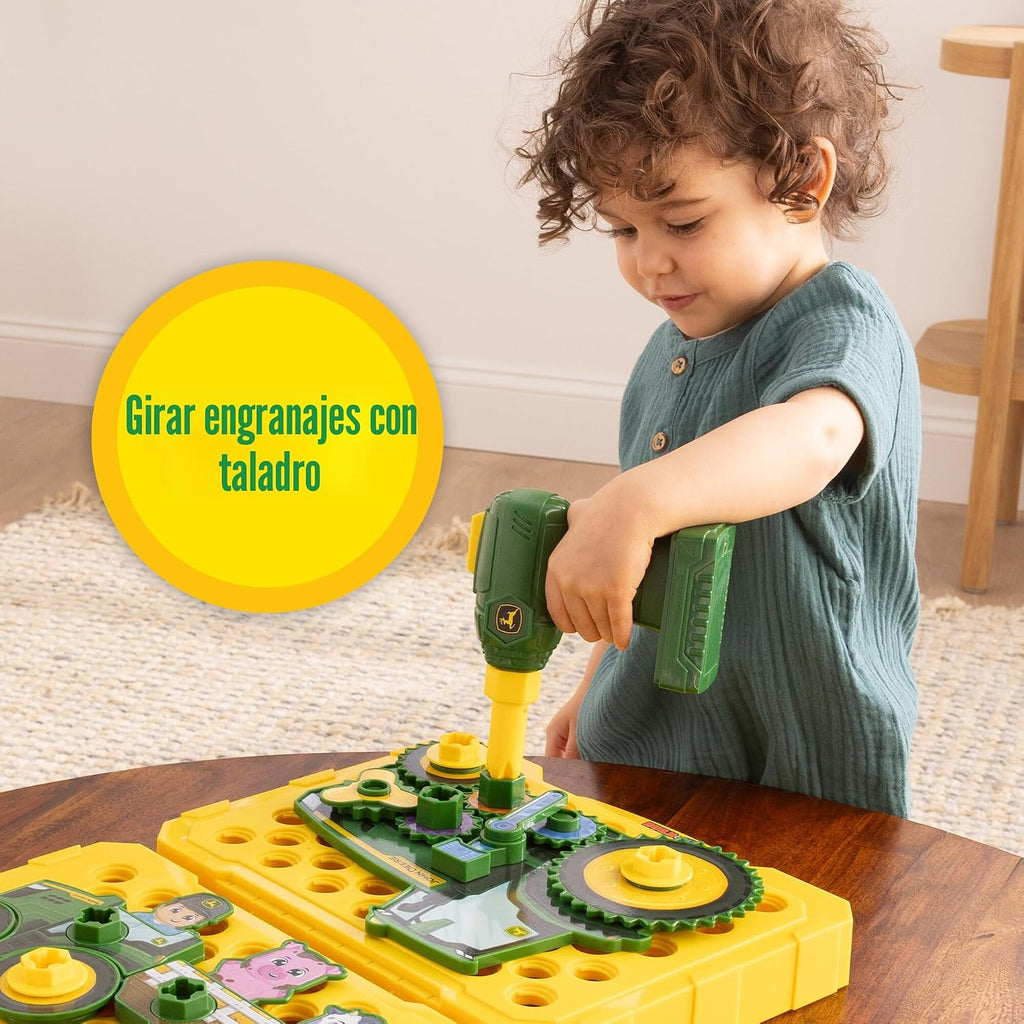 Build-A-Buddy - Tabla de actividades sensoriales - Juego de construcción con taladro de juguete