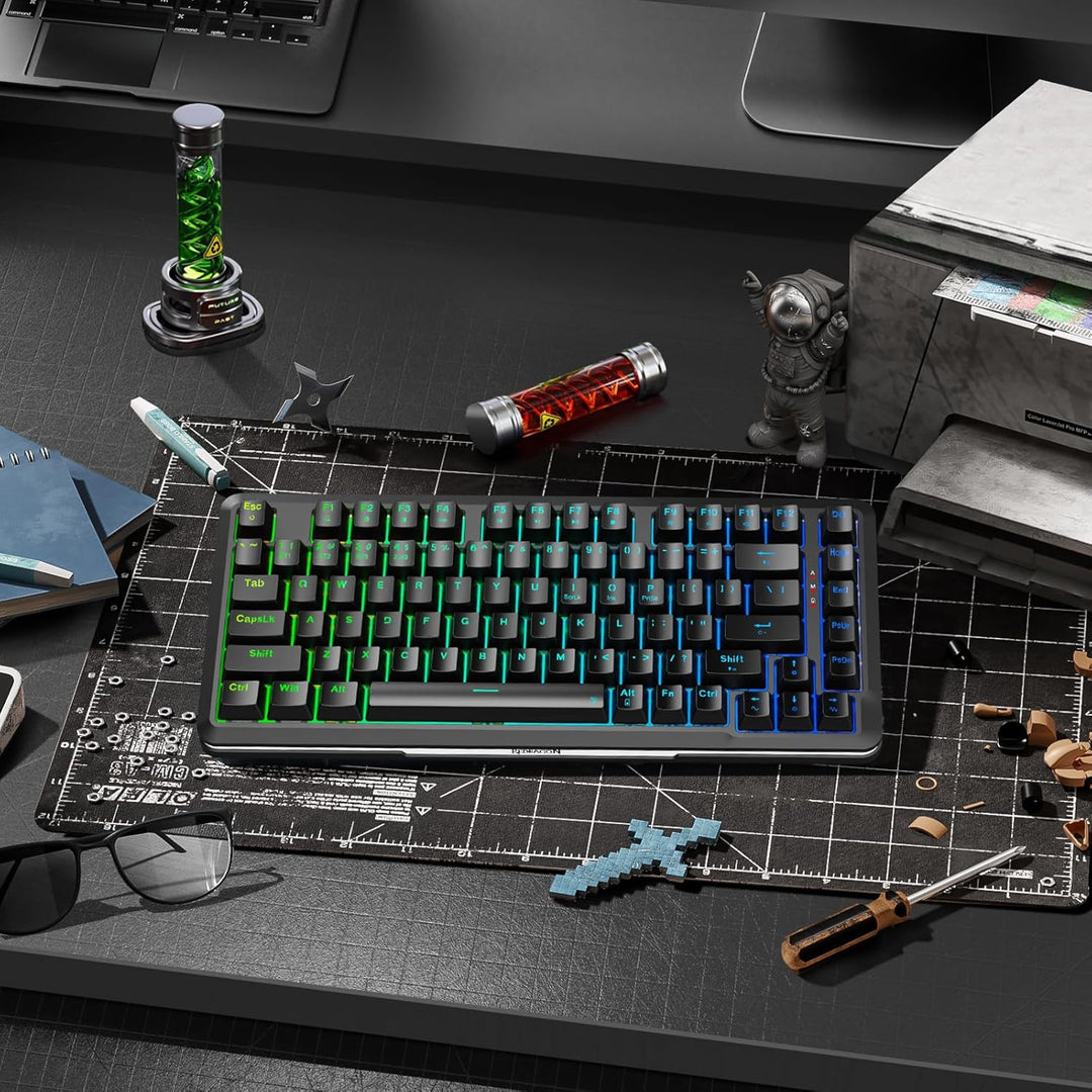 Redragon K713 Teclado mecánico inalámbrico, teclado para juegos RGB...