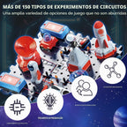 Kit de circuito STEM para niños a partir de 6 años, juego de 35 piezas electrónicas con más de 200 proyectos, juguete de ciencia de placa de circuito eléctrico, regalo educativo de ingeniería para