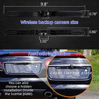 Cámara de respaldo inalámbrica AHD 1080P Cámara de matrícula para iPhone iPad Android Teléfonos inteligentes Visión nocturna clara IP68 impermeable vista trasera/frontal cámara inversa para sedanes