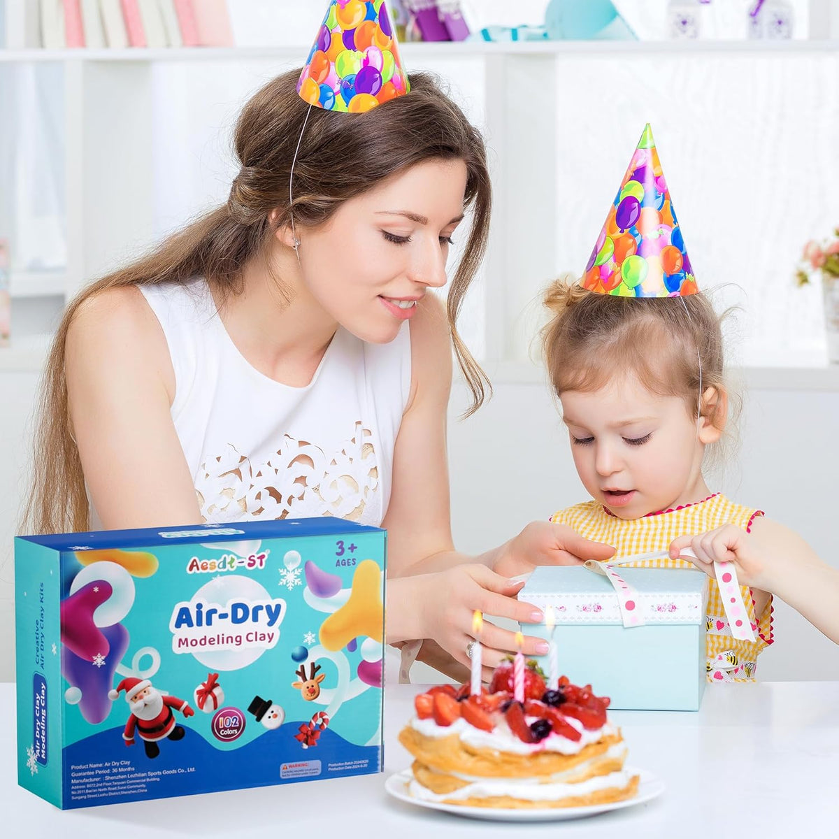 Air Dry Clay 102 Colors, Modeling Clay para Kids, DIY Magic Clay