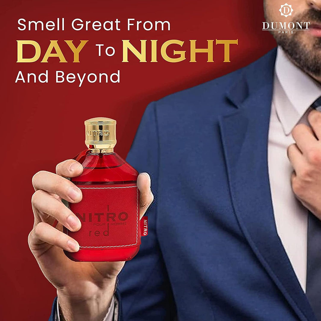 Dumont NITRO RED - 3.4 oz - Eau De Parfum - Perfume de lujo para ho...