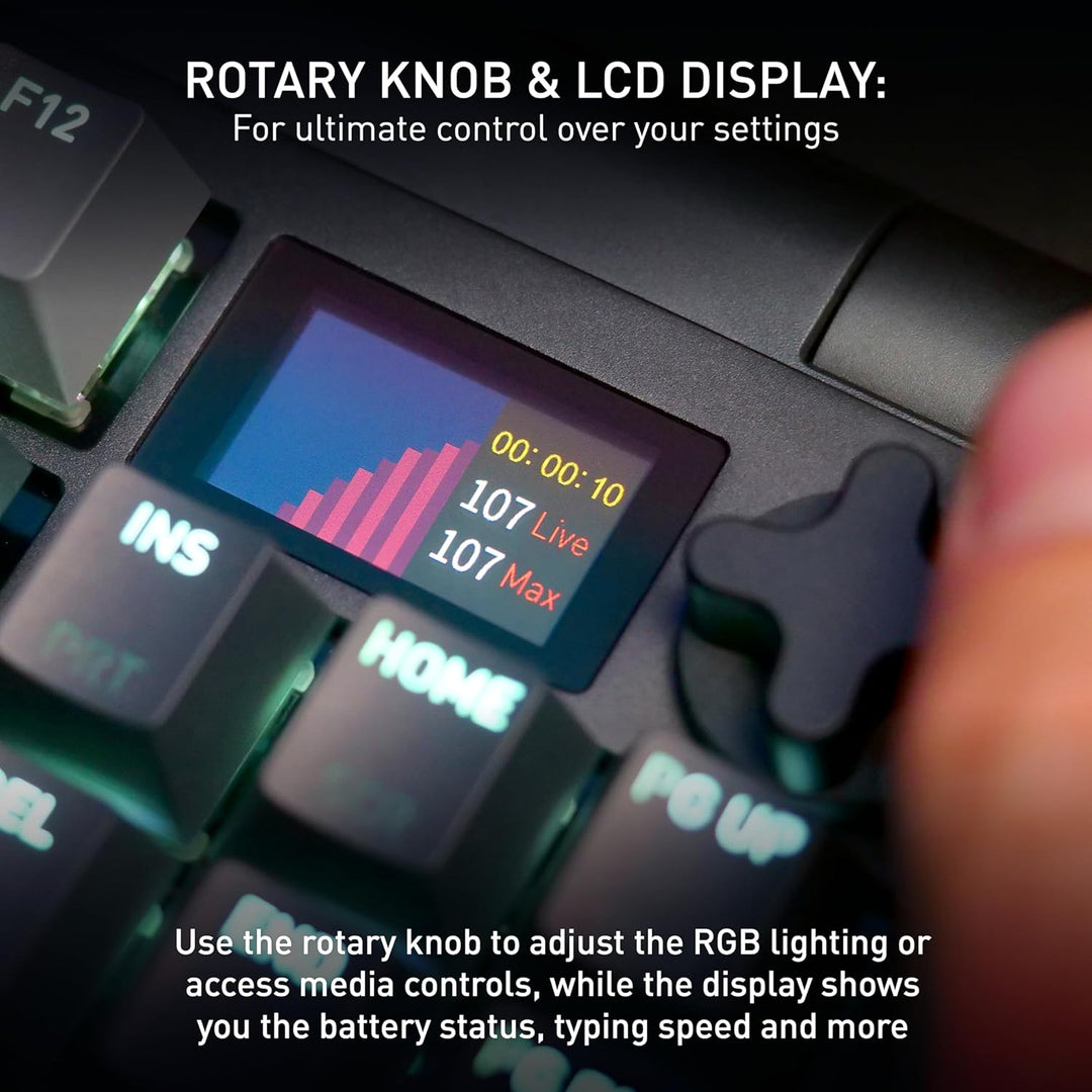 CHERRY XTRFY MX 8.3 TKL Wireless, Tenkeyless Mechanical Gaming Keyb...