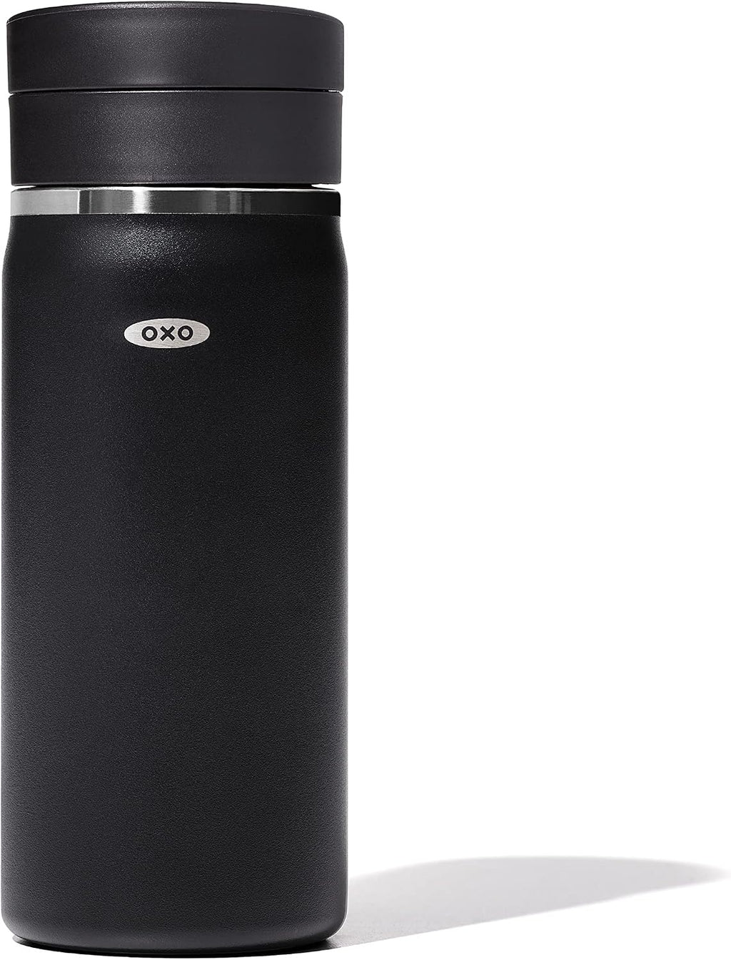 OXO Good Grips Taza de café de viaje de 16 oz con tapa SimplyClean™ a prueba de fugas - Onyx