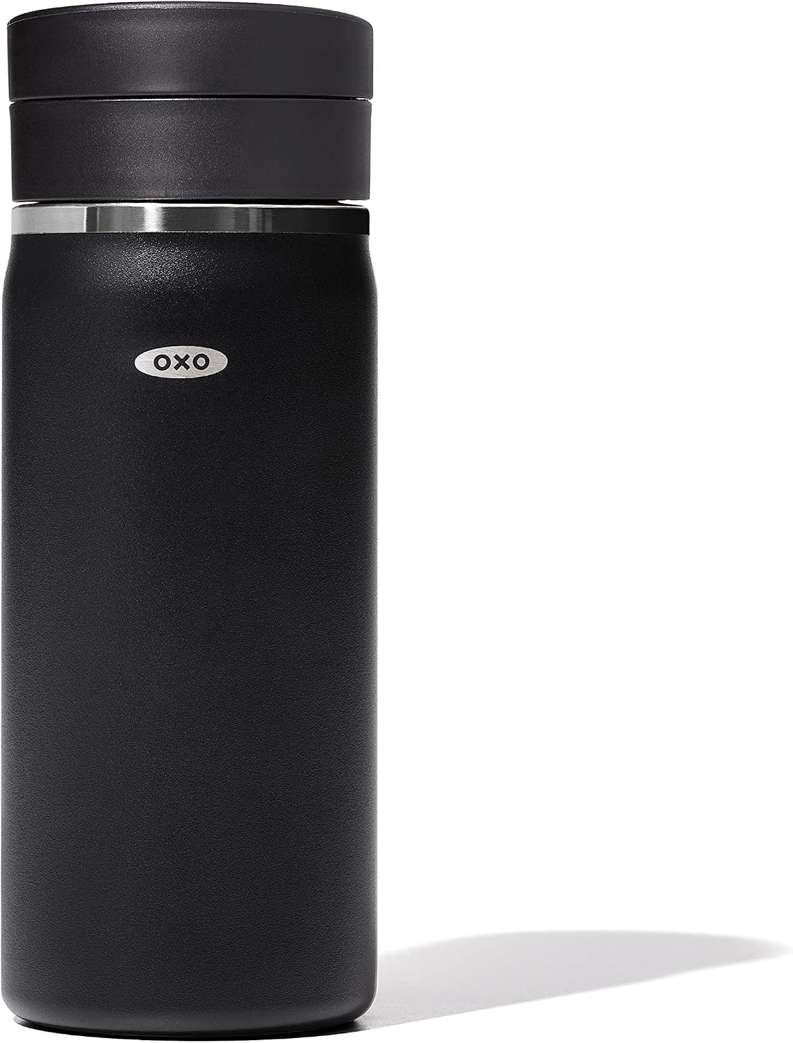 OXO Good Grips Taza de café de viaje de 16 oz con tapa SimplyClean™ a prueba de fugas - Onyx