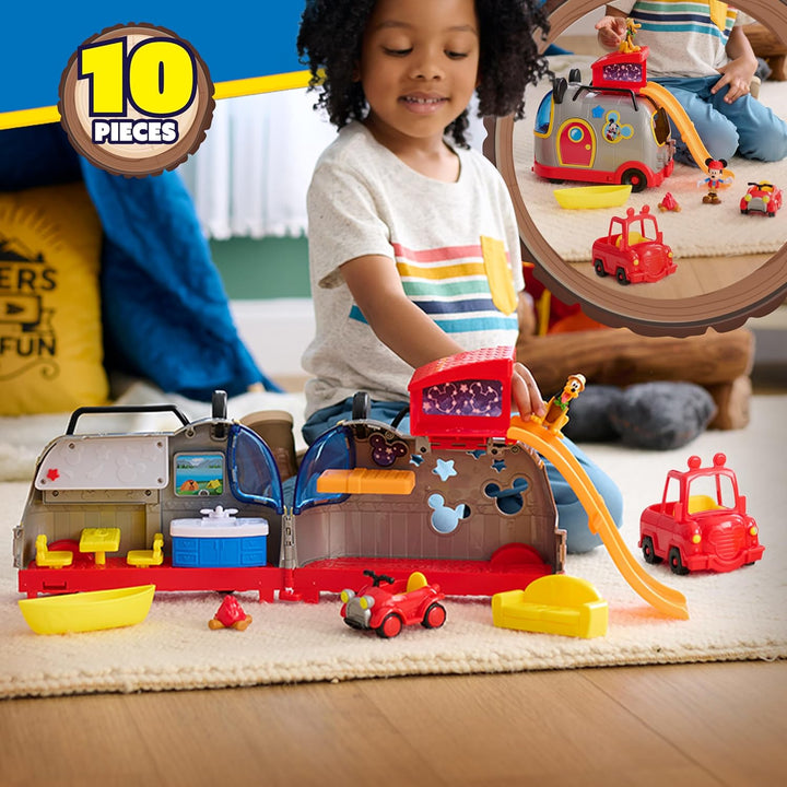 Disney Junior Mickey Mouse Happy Camper - Juego de luces y