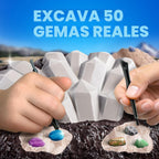 National Geographic Gigantic Gemstone Dig Kit con 50 Real Gemstones