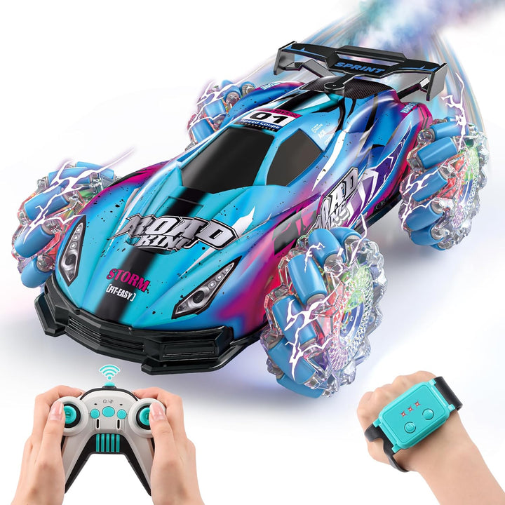 SPRSHY Juguetes de auto de acrobacias a control remoto por gestos q...