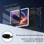 Funda para iPad (A16) de 11ª Generación de 11 Pulgadas (2025) / Funda para iPad de 10ª Generación de 10.9 Pulgadas (2022) con Soporte Giratorio de 360°, Protector de Pantalla, Soporte para