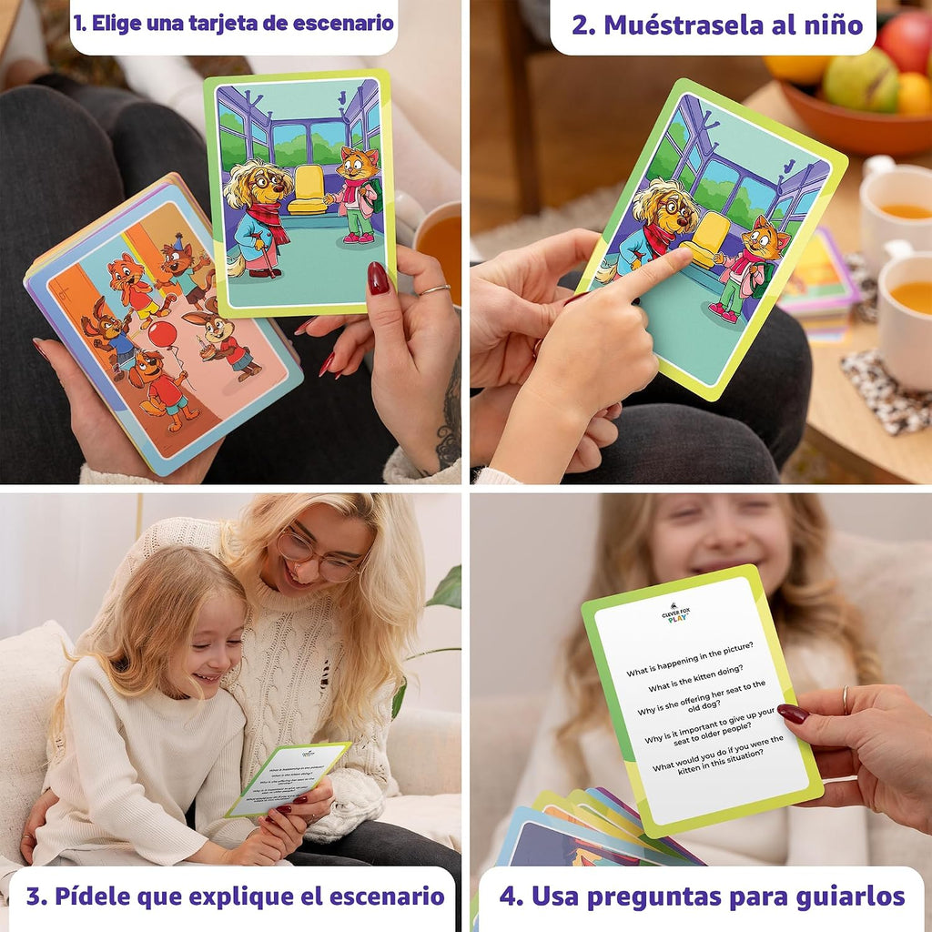 Who What Why Mega Pack Tarjetas de conversación, juego de terapia del habla