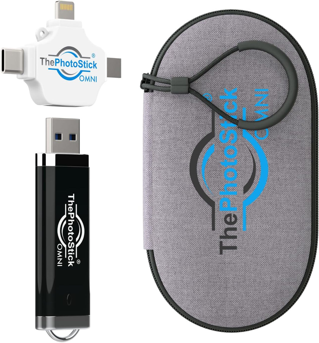 ThePhotoStick® Omni 128GB + Estuche Protector | Copia de Seguridad...