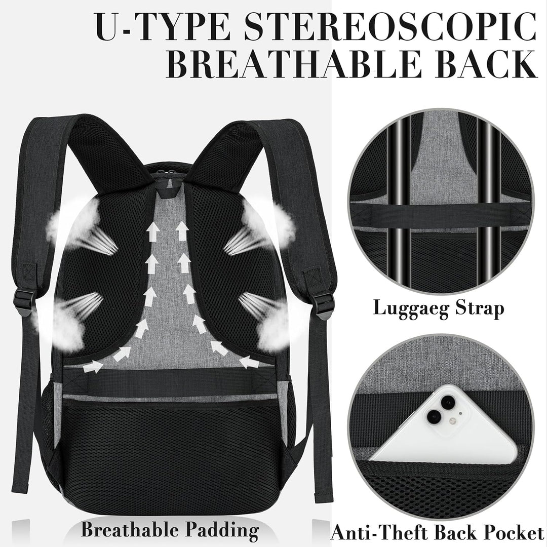 Mochila de viaje para laptop para hombres, mochilas escolares para...