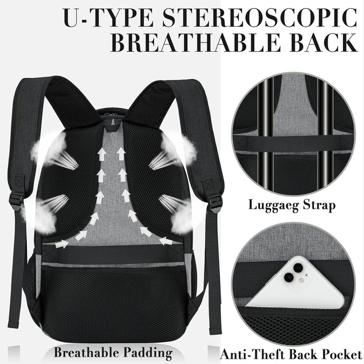 Mochila de viaje para laptop para hombres, mochilas escolares para...