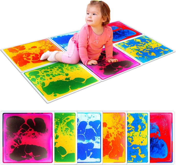 Azulejos sensoriales para niños pequeños: paquete de 6 tapetes de j...