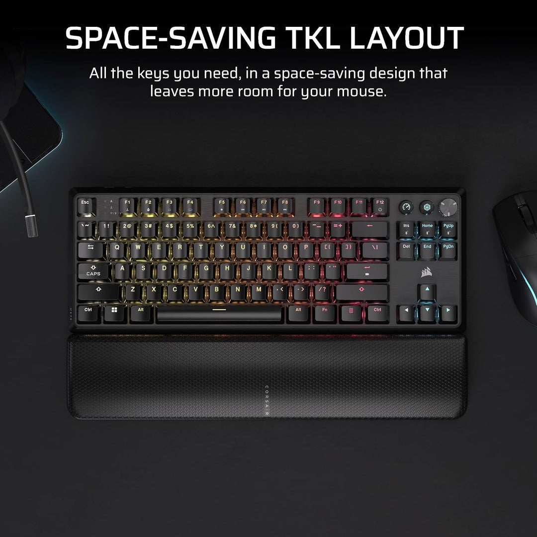 Corsair K70 CORE TKL Teclado Mecánico Inalámbrico RGB Tenkeyless pa...
