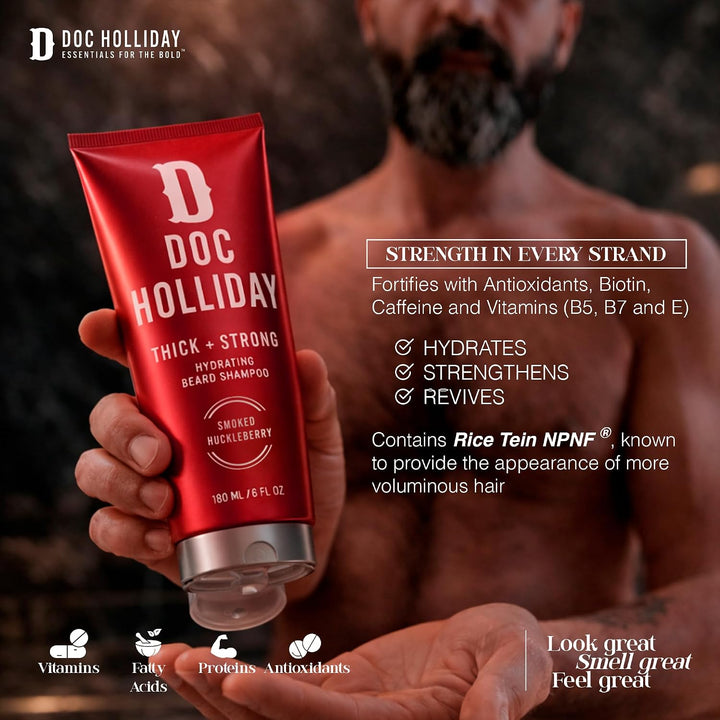 Doc Holliday Paquete de champú y acondicionador para barba \u2013 a...