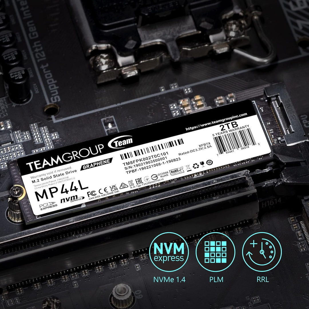 TEAMGROUP TM8FPK500G0C101 - Unidad de estado sólido SSD MP44L de 50...
