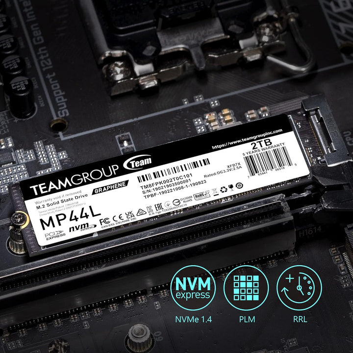 TEAMGROUP TM8FPK500G0C101 - Unidad de estado sólido SSD MP44L de 50...