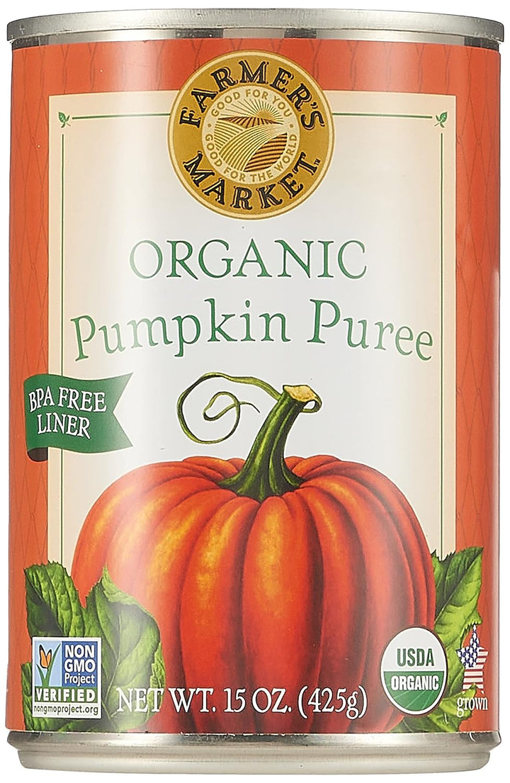 FARMERS MARKET FOODS Puré de calabaza orgánico 15 onzas