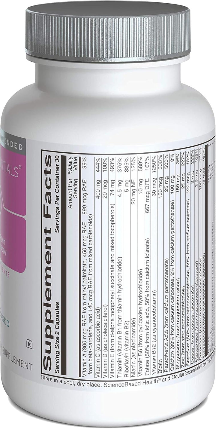ScienceBased Health OcularEssentials - Multivitamínico diario con a...