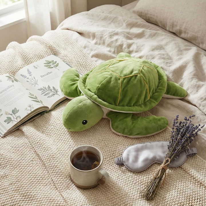 WEIGEDU Peluche de tortuga marina con peso, 20 pulgadas, 2.3 libras...