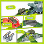 Juguetes de pista de dinosaurios para niños, juego de 219 pistas de