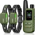 Collar de choque para 2 perros con control remoto, rango de 4200 pies, se